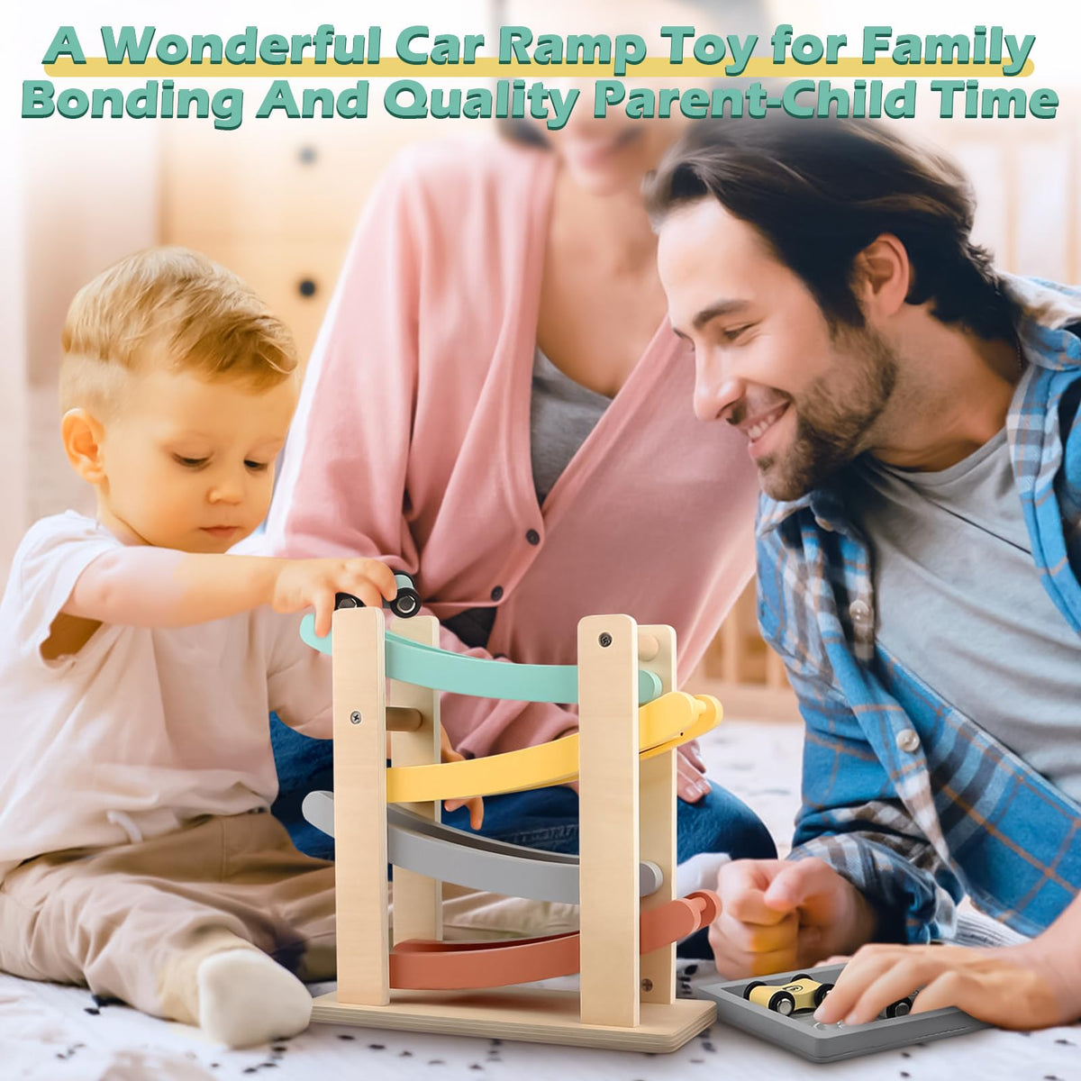 Vanplay natural wood with water-based paint and smooth edges for safe handling.