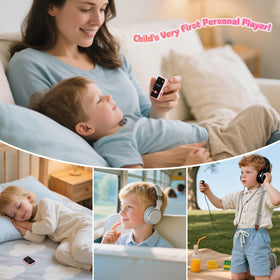 VANSING pink kids MP3 player ready for road trips and school.