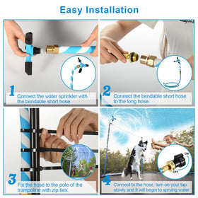 Vantic Trampoline Sprinkler blue-design adds vibrant outdoor appeal