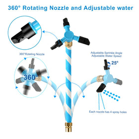 Vantic Trampoline Sprinkler brass-connector close-up prevents leaks during use