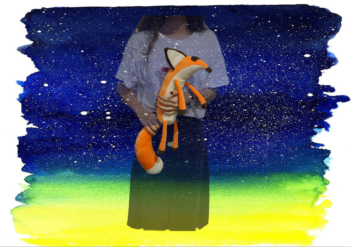 VANVENE Soft plush fabric fox provides gentle touch.