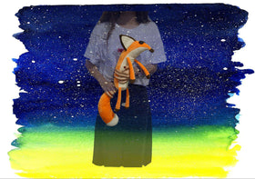 VANVENE Soft plush fabric fox provides gentle touch.