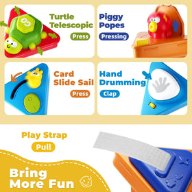 Vanvimen Busy Cube steering wheel encourages imaginative driving adventures and dexterity.
