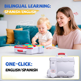 Vanvimen Montessori busy board fridge visuals add realistic play cues.