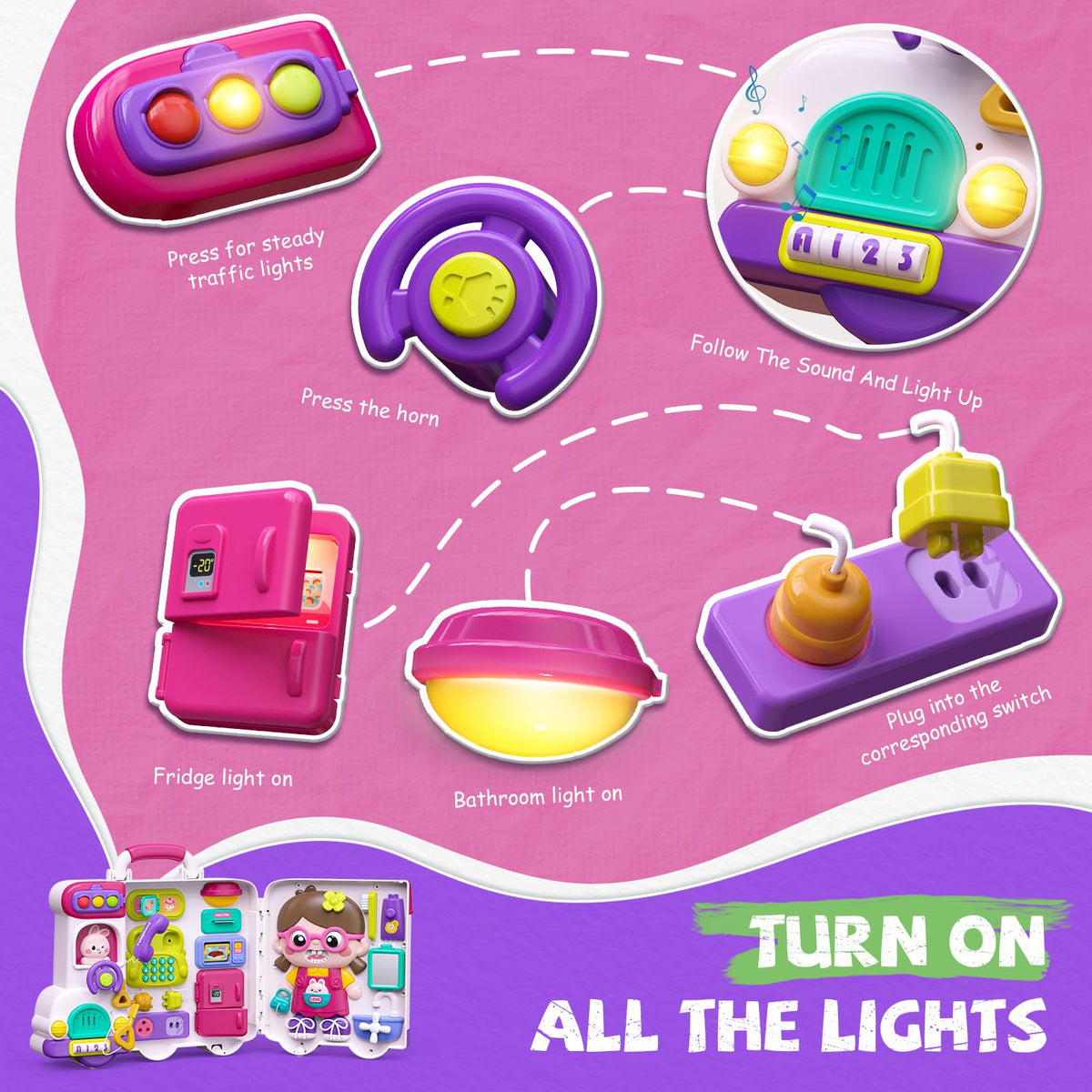 Vanvimen realistic sounds enhance auditory exploration during play.