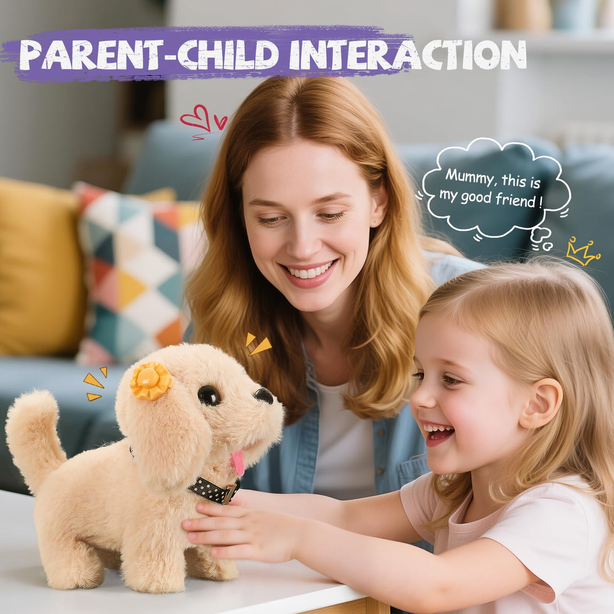 Vanvimen robot dog toy comb for fur maintenance and styling.
