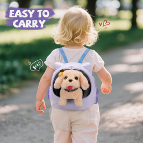 Vanvimen robot dog toy with leash for guided walking simulations.