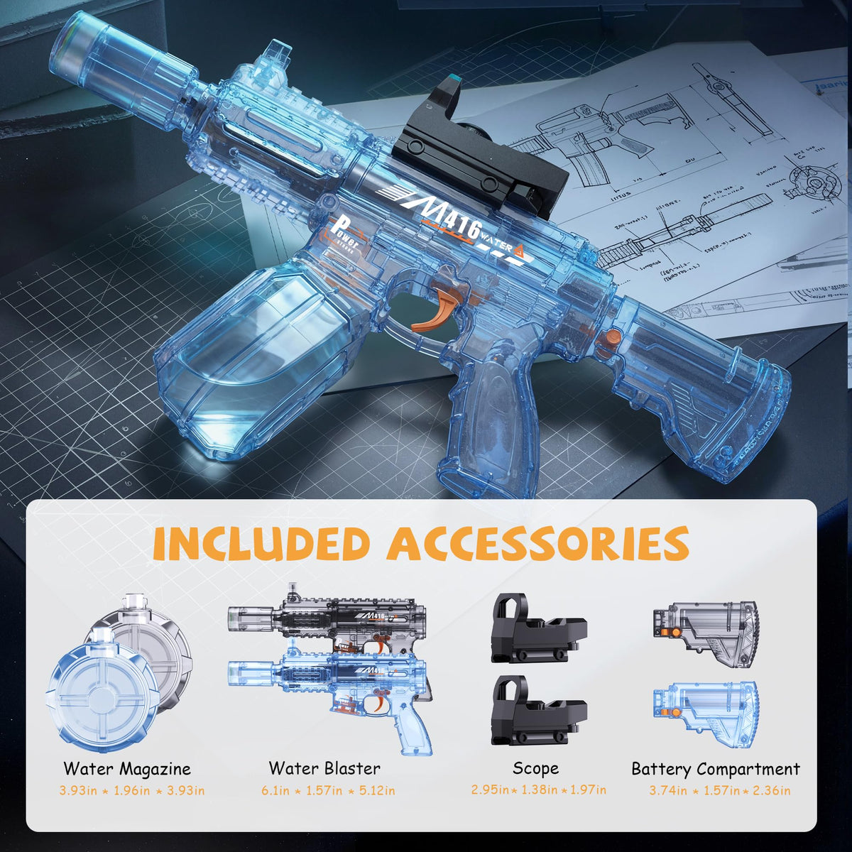 Vanvimen water gun suitable for kids and adults to enjoy together.