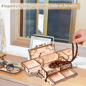 Varbertos chest with six moving compartments showcasing secure storage.