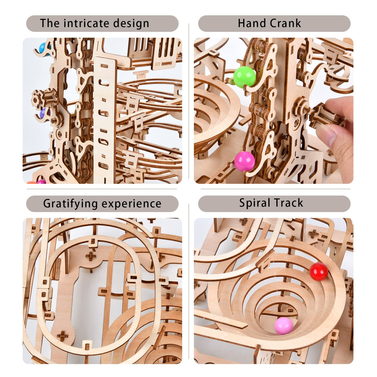 Varbertos mechanical puzzle gear-train exploration: learn physics through play.
