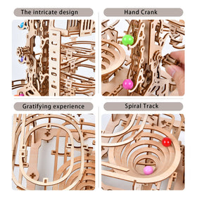 Varbertos mechanical puzzle gear-train exploration: learn physics through play.