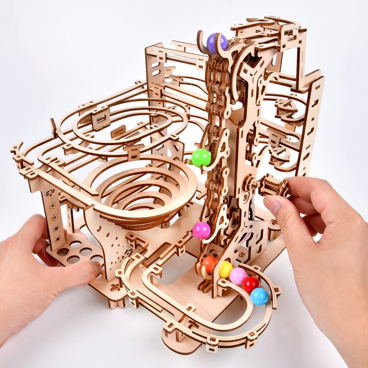 Varbertos plywood puzzle pieces pop-out design: glue-free, easy self-assembly.