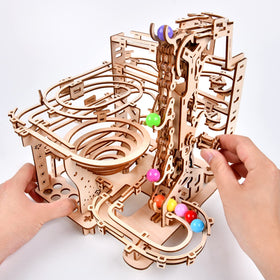 Varbertos plywood puzzle pieces pop-out design: glue-free, easy self-assembly.