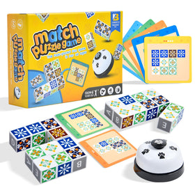 Varbertos wooden matching game blocks for pattern matching fun
