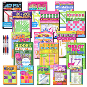 Variety Savings Sudoku collection in 8x10 format provides varied difficulty for engaging sessions.