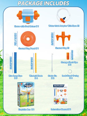 VATOS sprinkler enabling 2-in-1 summer fun and lawn watering.