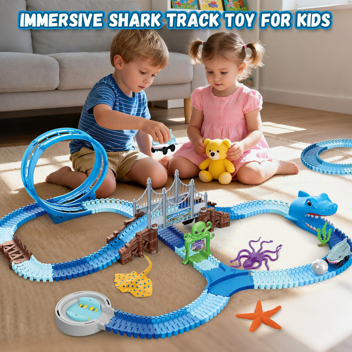 VATOS 360-loop high-speed track captures action and physics through dynamic climbs and dives.