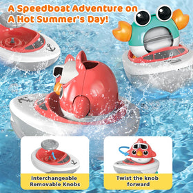VATOS bath toy ball supports grasping and tossing during splashing play