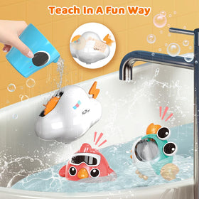 VATOS crab bath toy adds sea‑themed fun and fine motor play