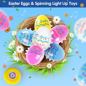 VATOS Easter eggs spin when activated for dynamic fun.