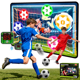 VATOS electronic scoring soccer target wall-mount for quick indoor play.