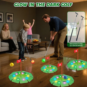 Vatos extendable putter adjusts length for kids and adults.