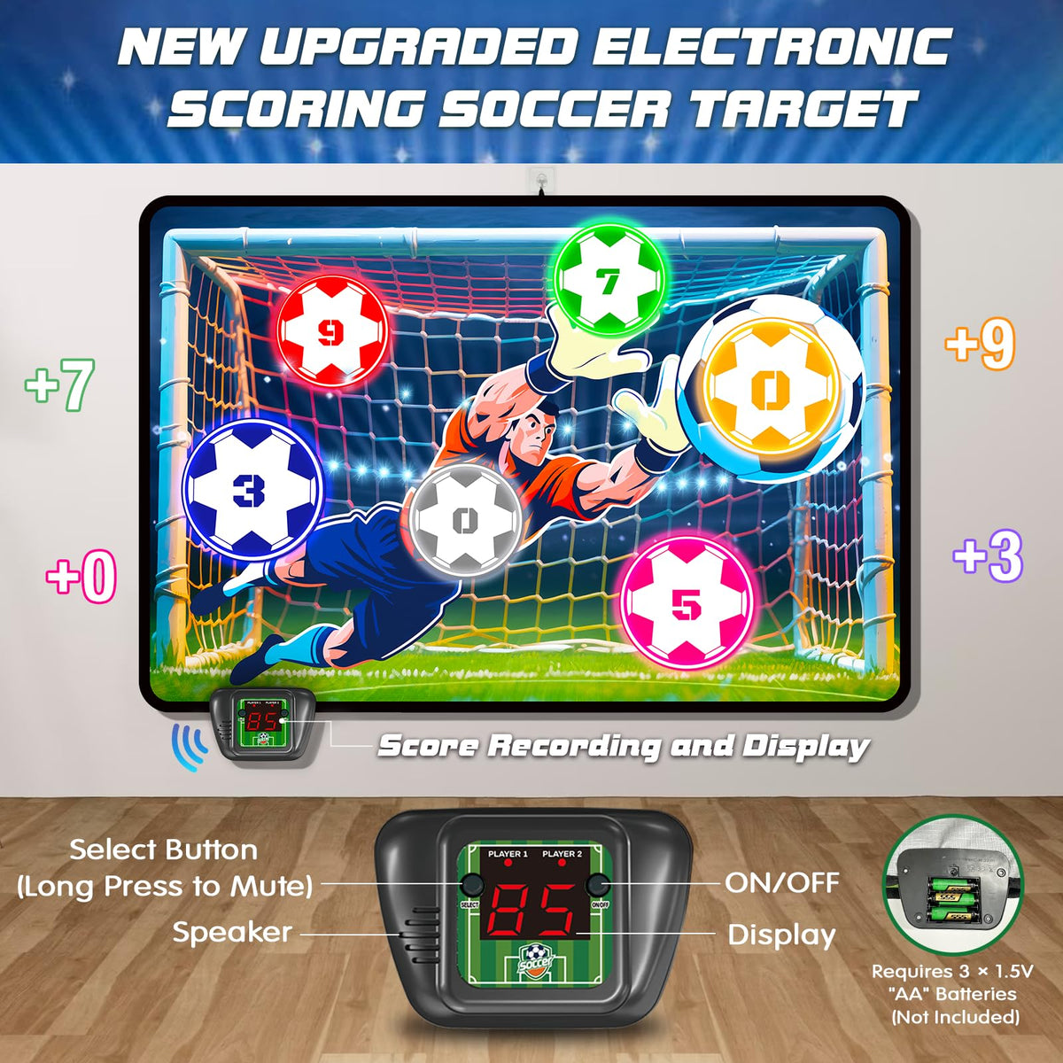 VATOS soft fabric soccer ball designed for safe backyard practice.