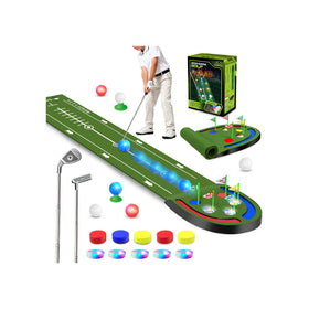 VATOS indoor golf mat base setup for quick, tool-free assembly.