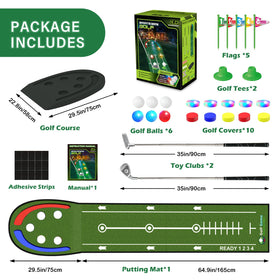 VATOS interchangeable holes and glow cups provide adjustable course challenge