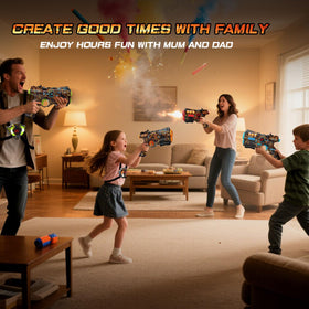 VATOS laser tag gun LED display shows scores in real time