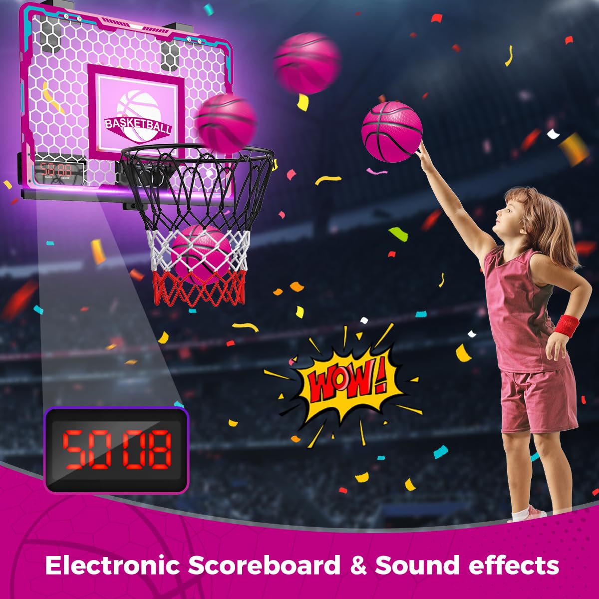 VATOS LED light effects brighten nighttime games with color and excitement