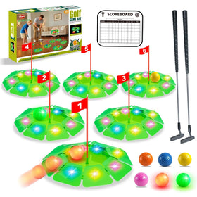 Vatos light-up golf putting hole close-up glowing target for night practice