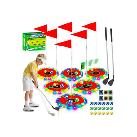 VATOS light-up targets illuminate at night for engaging golf practice