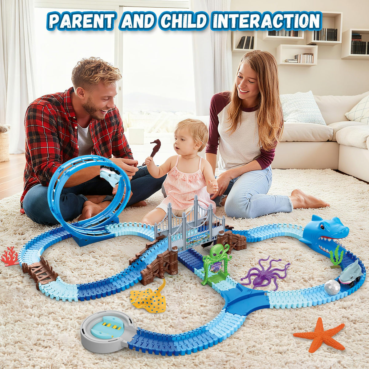 VATOS Long bridges and arches support multi-level underwater race worlds.