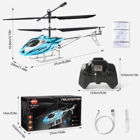 VATOS RC helicopter compact indoor design for safe home use.