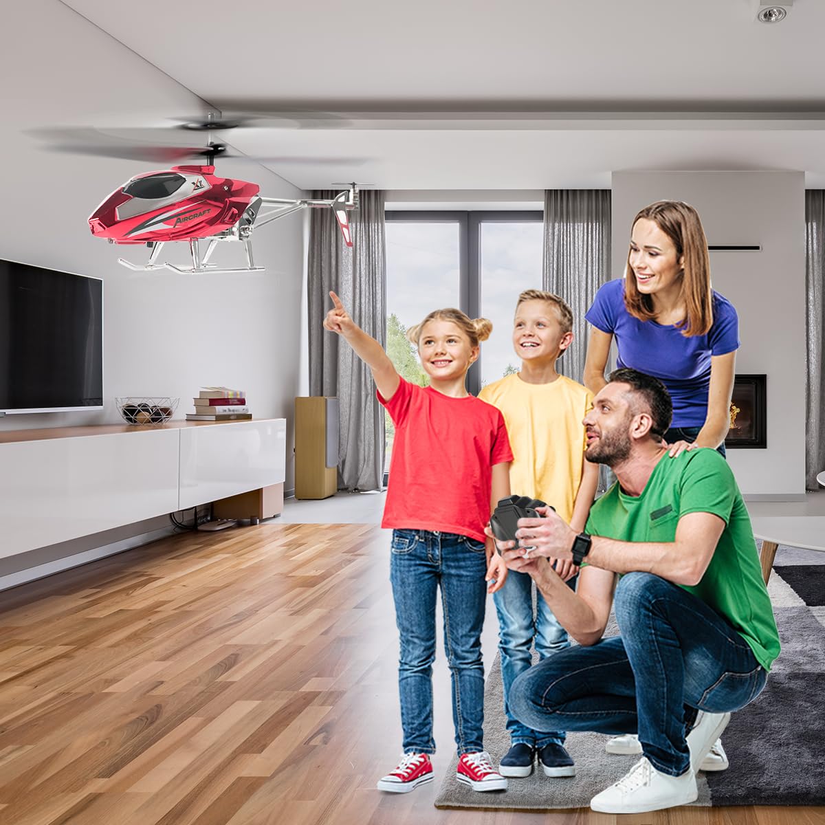VATOS RC Helicopter USB charging for quick recharges.