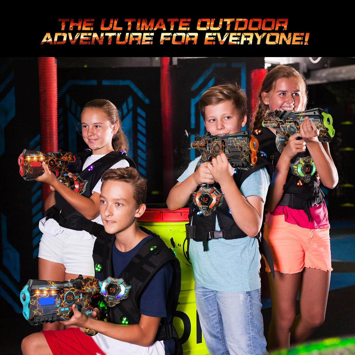 VATOS laser tag vests with sensors for competitive play