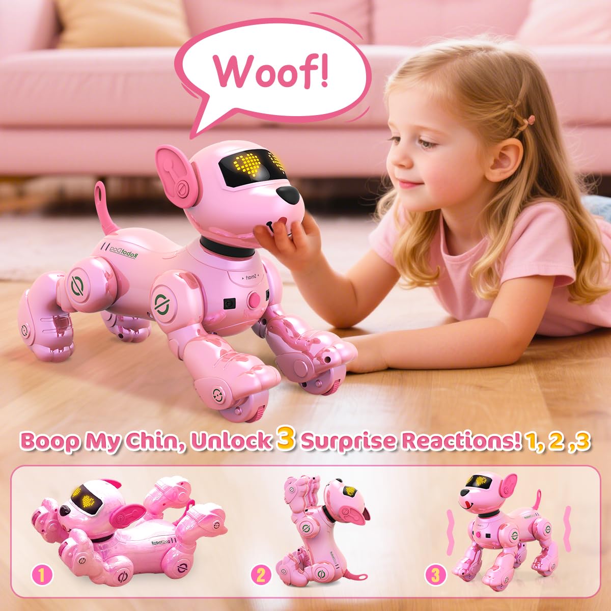 VATOS robot dog supports 100 programmable commands for creative learning