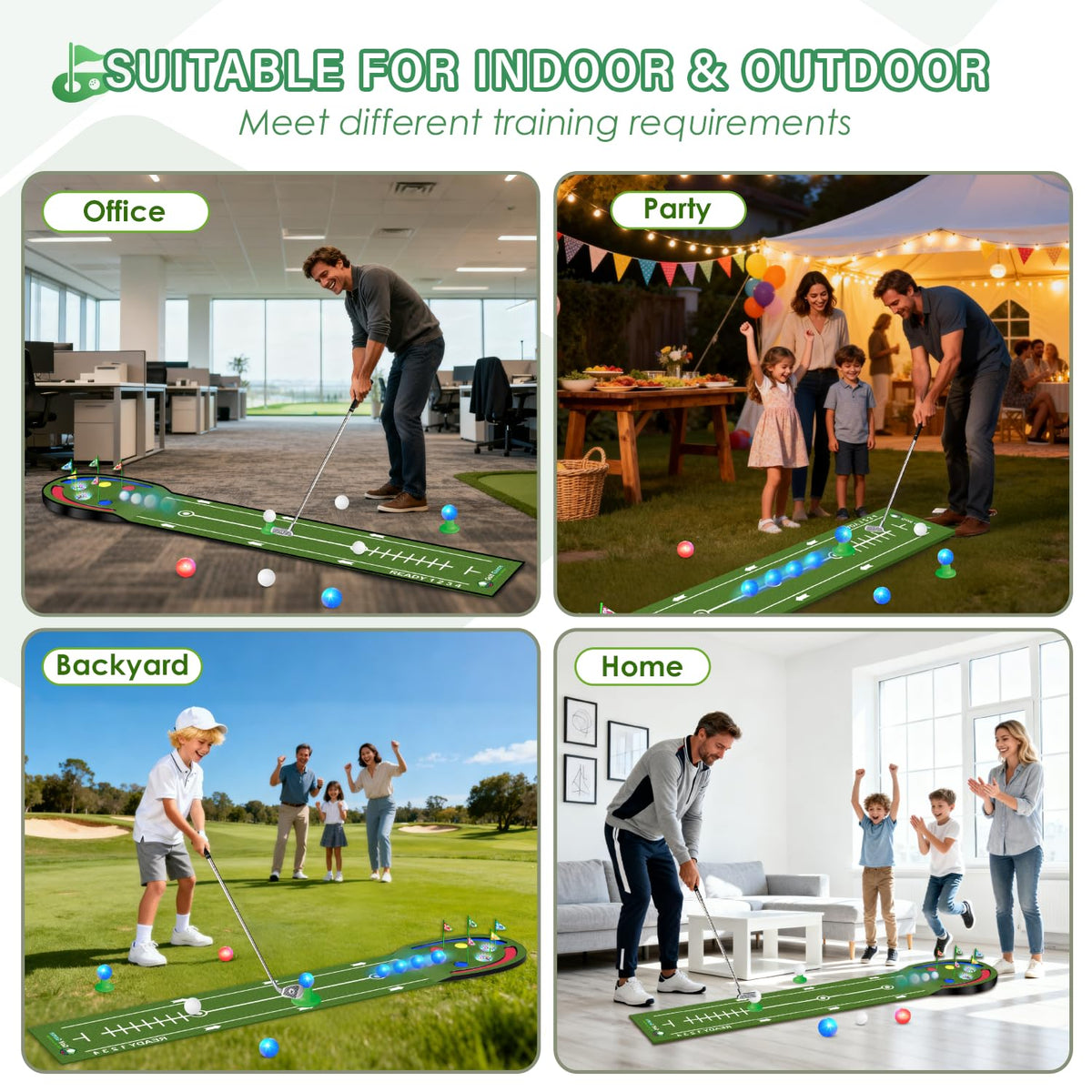 VATOS six balls including glow options offer varied nighttime practice sessions