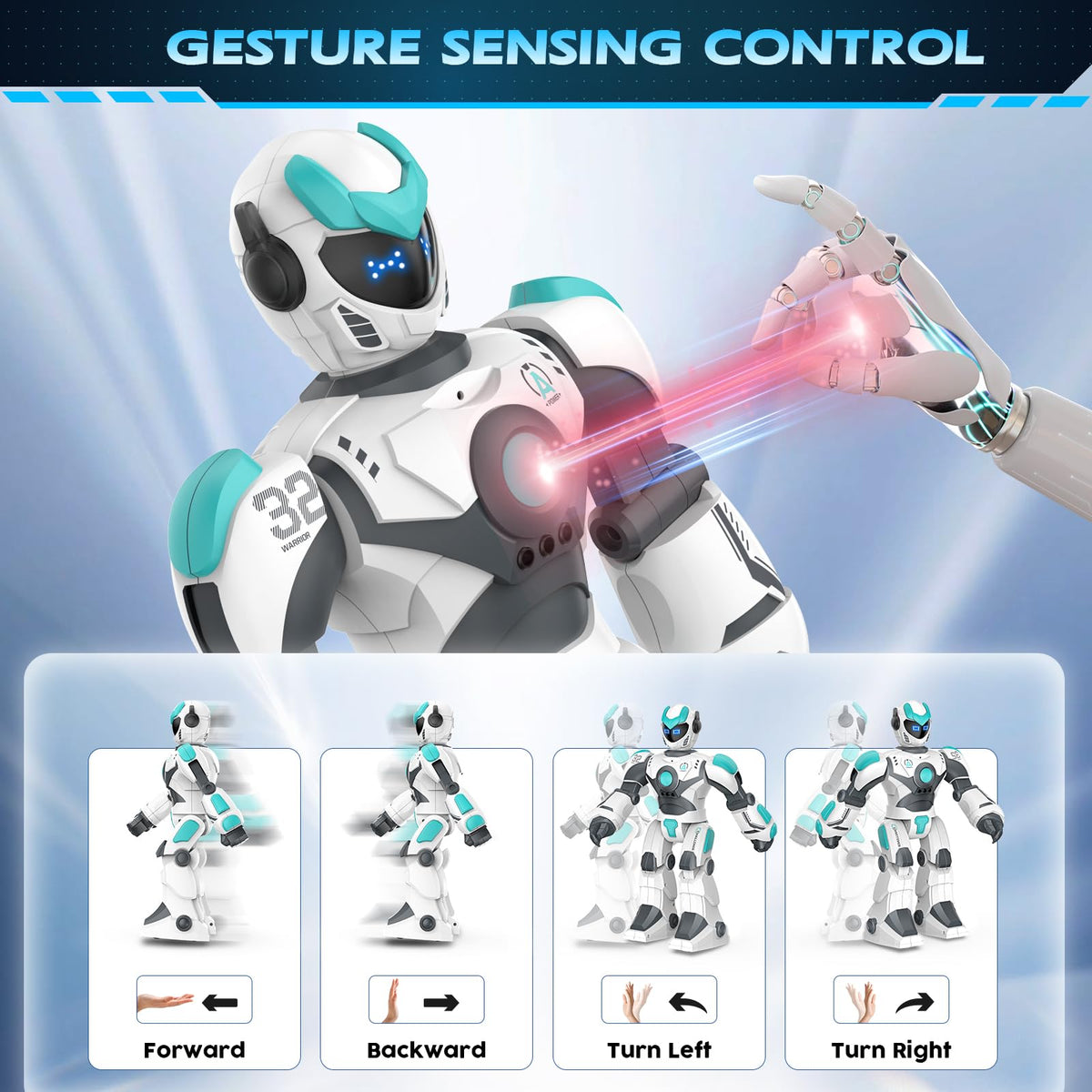 VATOS voice-controlled robot responds to spoken commands for stories and dances.