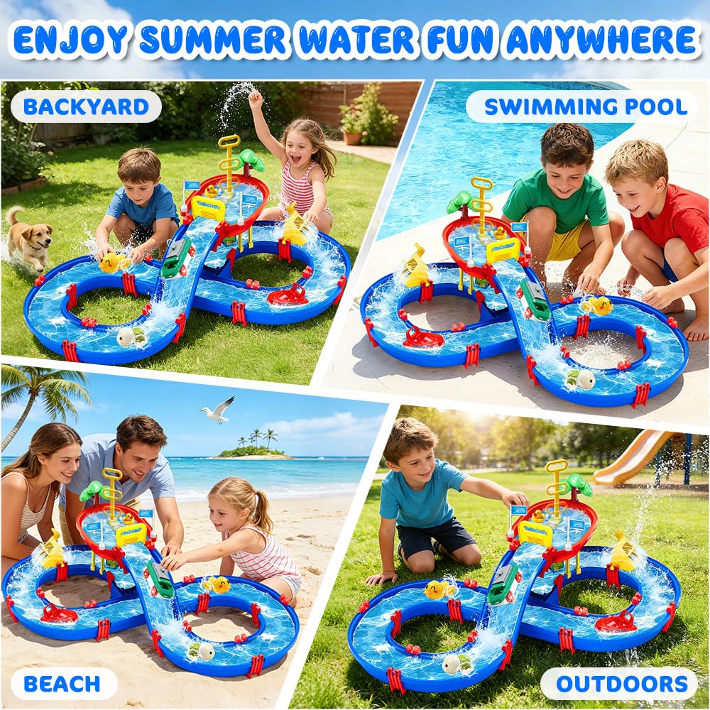 VATOS waterway canal assembly featuring modular tracks for creative problem solving.