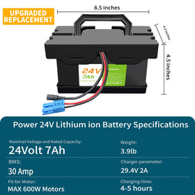 VATOSO 24V battery pack compatibility with 24V ride-ons, including Dynacraft Realtree UTVs.