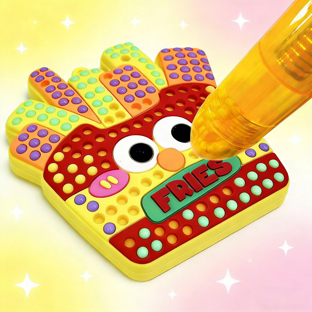 VattaFrast DIY Bead Art kit molds and stencils guide colorful designs safely.
