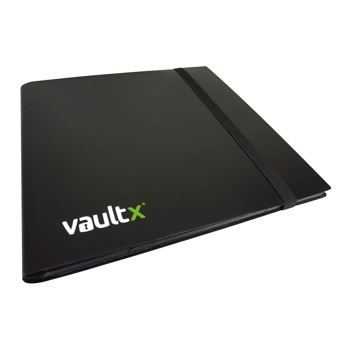 Vault X elastic strap securedly shuts the binder for on the go travel