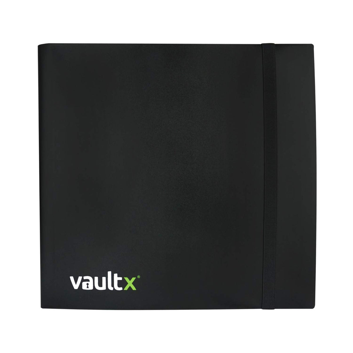 Vault X 12-pocket binder front cover showcases durable design for daily card organization