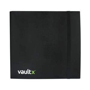 Vault X 12-pocket binder front cover showcases durable design for daily card organization