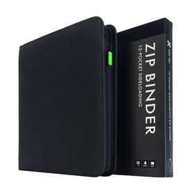 Vault X 12-pocket zip binder with Exo-Tec cover keeps cards protected.