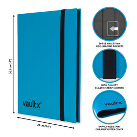 Inside view shows 20 double-sided pages with 9 pockets per page.