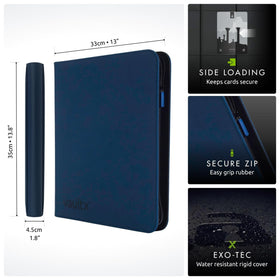 Vault X binder with 20 double-sided pages for max capacity.