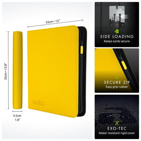 Vault X binder shows 26 double-sided pages for high capacity storage